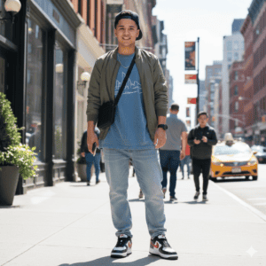 Nike Air Force 01 - Rojo con Blanco con negro 👟