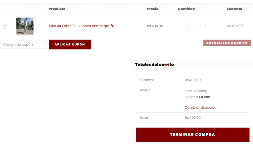 Tenis urbanos en La Paz, entrega coordinada y pago contra entrega disponibles.